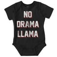 thumbnail image 1 of No Drama Llama Alpaca Chill Relaxed Romper Boys or Girls Infant Baby Brisco Brands 12M, 1 of 6