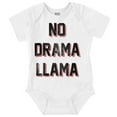 thumbnail image 1 of No Drama Llama Alpaca Chill Relaxed Romper Boys or Girls Infant Baby Brisco Brands 6M, 1 of 6