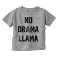 thumbnail image 1 of No Drama Llama Alpaca Chill Relaxed Toddler Boy Girl T Shirt Infant Toddler Brisco Brands 3T, 1 of 6