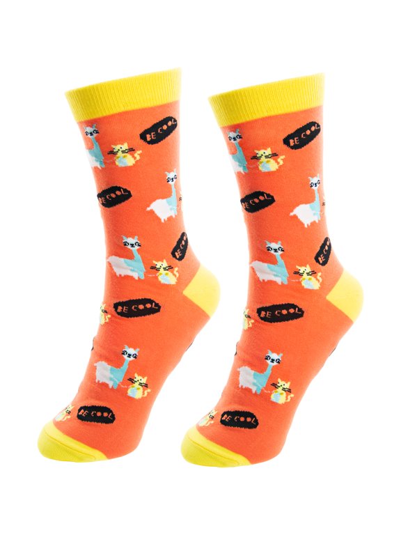 Company - No Drama Llama - S/M Unisex Cotton Blend Sock