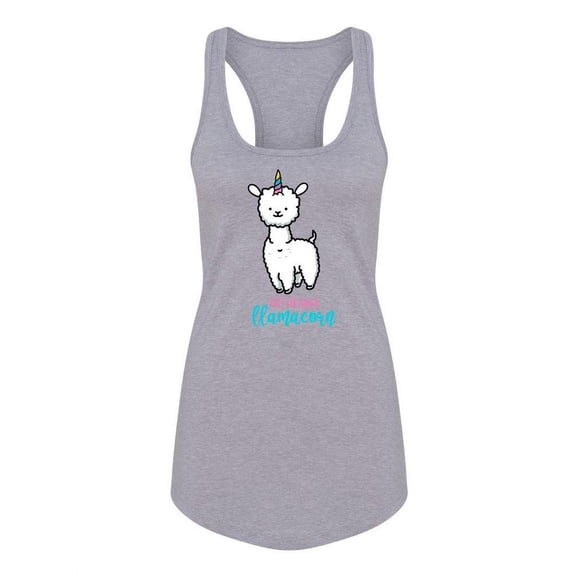 No Drama Llamacorn Racerback Tank Women -SPIdeals Designs, Female x-Small