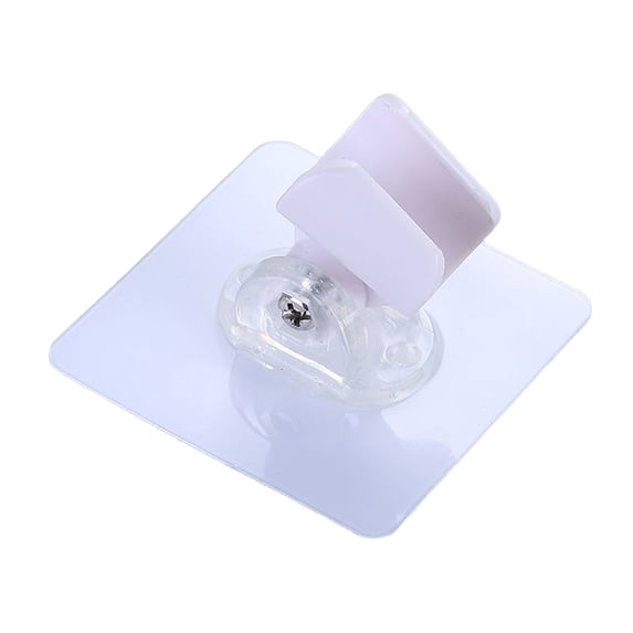 No Drill Adhesive Shower Head Holder, Adjustable Wall Mount Bracket for Handheld Shower, White