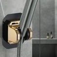 thumbnail image 1 of No Drill Adhesive Shower Head Holder Wall Mount Handheld Shower Cradle Bathroom Accessory Gold,1PC,Gold, 1 of 10