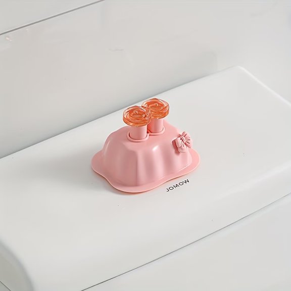 No-Drill Adhesive Toilet Flush Tool One-Button Press for Small Bathrooms