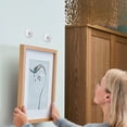 thumbnail image 1 of No Drill Adhesive Wall Hooks Heavy Duty Picture Hangers, Removable Nail Free Mount for Kitchen Bathroom, Transparent Screws, 1 of 9