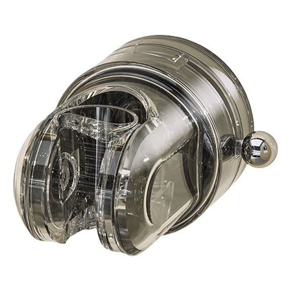 No-Drill Adjustable Shower Holder with Rotation, Strong Suction Cup Mount for Bathroom Tiles & Glass Surfaces