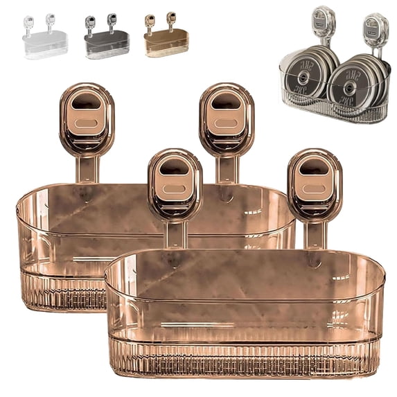 No Drill Bathroom Drain Rack, 2026 New No-Drill Bathroom Suction Storage Box Large Capacity & Strong Load-Bearing For Shower Kitchen Organizer