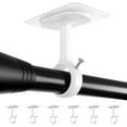 No Drill Ceiling Curtain Rod Brackets, 6Pack Heavy Duty Sticky No