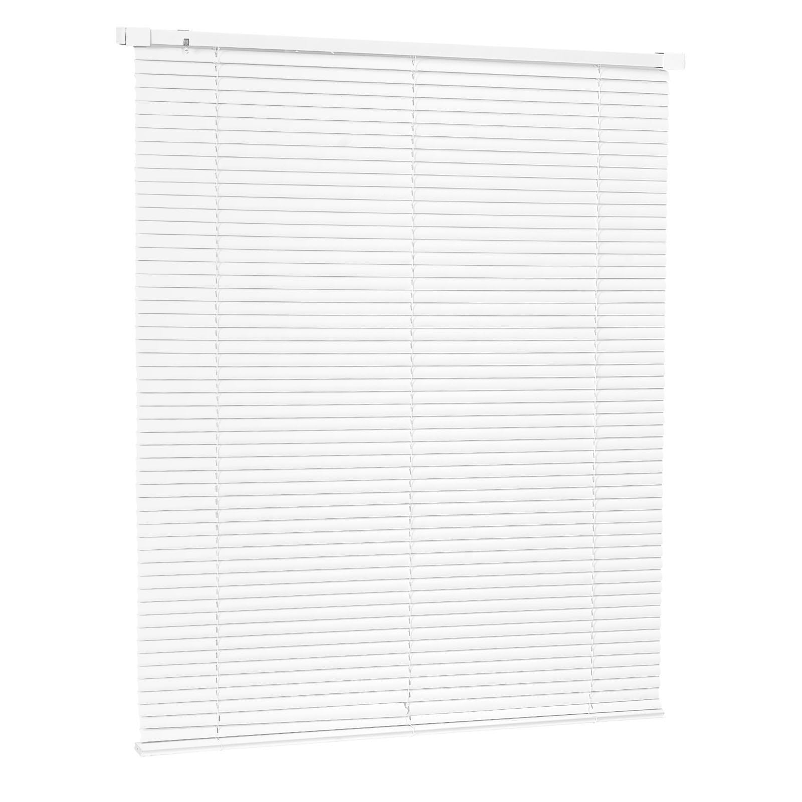 43.3" W x 48" H No-Drill Cordless Mini Blinds with 1 Inch Slats - Light Filtering Privacy