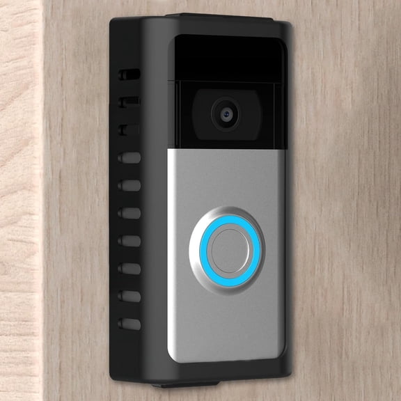 No-Drill Doorbell Mount for Battery Video 2/3/4/(2020 Release)/(2024 Release)/Plus/Pro, Adhesive Steel Metal Mounting Bracket Accessories Apartment, Home, Business