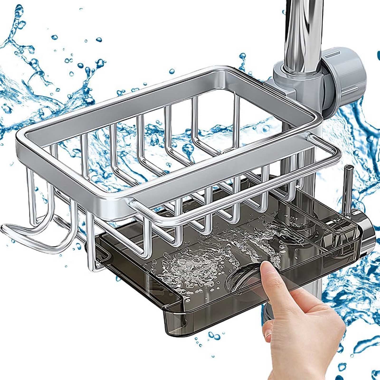 No-Drill Faucet Storage Rack | Space-Saving Sink Organizer with Quick ...