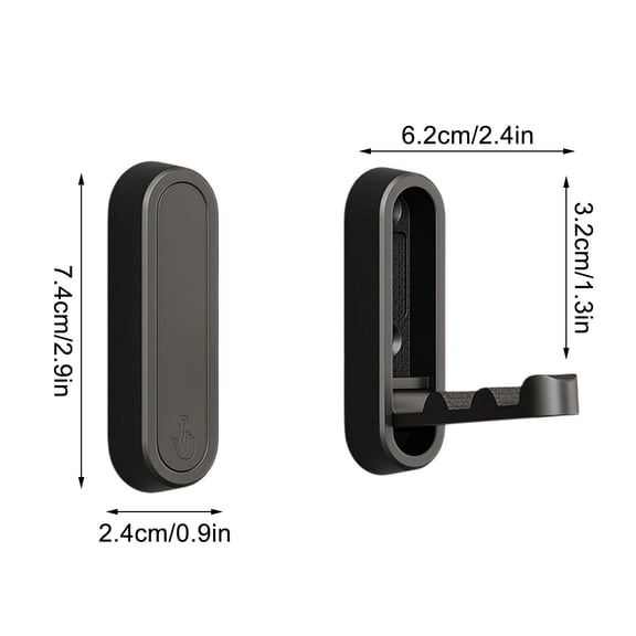 No-Drill Folding Clothes Hook Adjustable Foldable Wall Hook Multi-Purpose Perforation-Free Hook for Foyers, Bathrooms, Closets