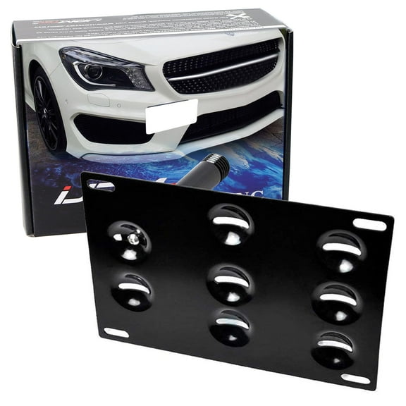 No Drill Front Bumper Tow Hook License Plate Mounting Bracket Adapter Kit For 2014-up Mercedes CLA-Class GLA-Class