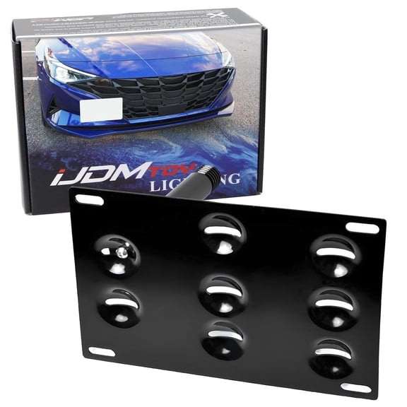 No Drill Front Bumper Tow Hook License Plate Mounting Bracket Adapter Kit For Hyundai 2021-up Elantra