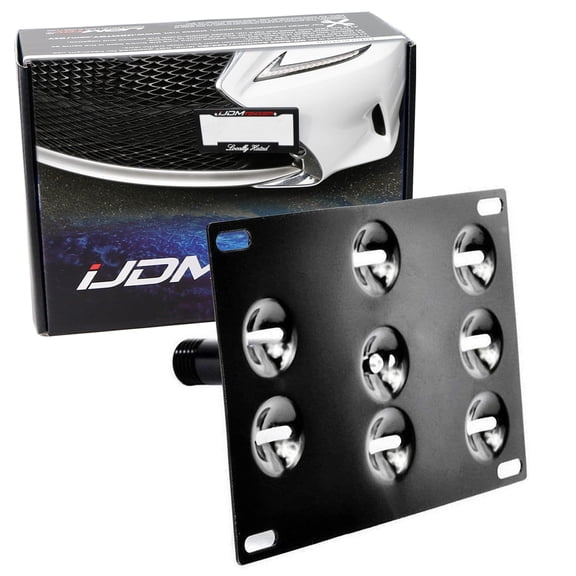 No Drill Front Bumper Tow Hook License Plate Mounting Bracket Adapter Kit For Lexus ISF RC200t RC250 RC300 RC350 RC-F GS350 GS460 GS450h RX LS etc