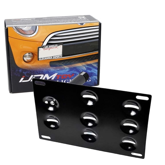 No Drill Front Bumper Tow Hook License Plate Mounting Bracket Adapter Kit For Mini Cooper 3rd Gen F55 F56 Cooper Hardtop/Hatch