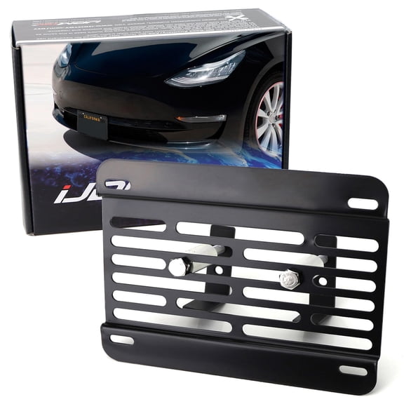 No Drill Front Grille Mesh Mount License Plate Relocator Kit For Tesla Model-3, Model-Y