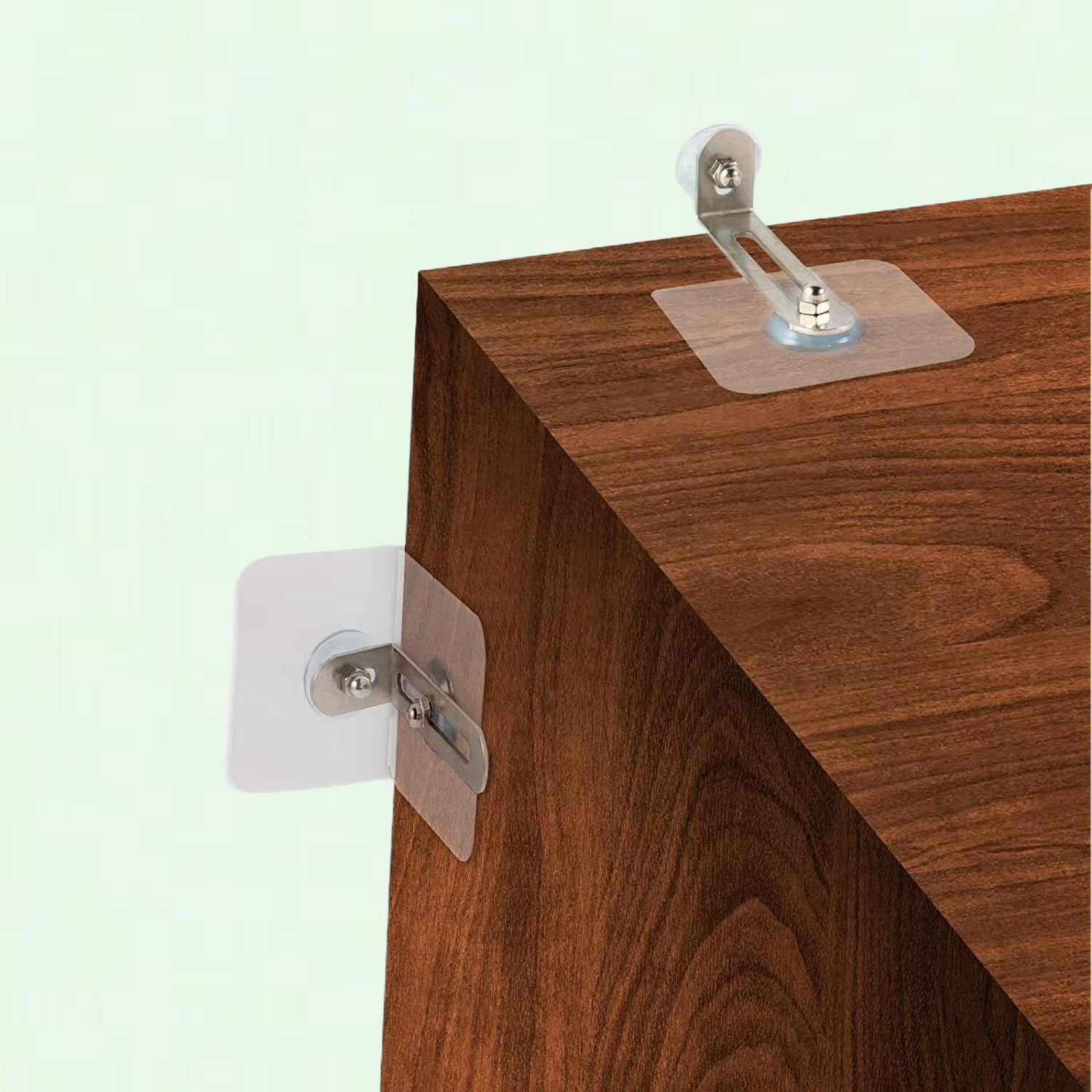 No Drill Furniture Wall Anchors, 10 Pairs, Anti Tip Furniture Straps