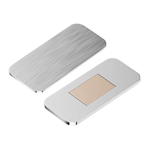 No Drill Magnetic Sliding Door Lock Catch for Push Pull Door Installation Without Drilling Hardware Silver