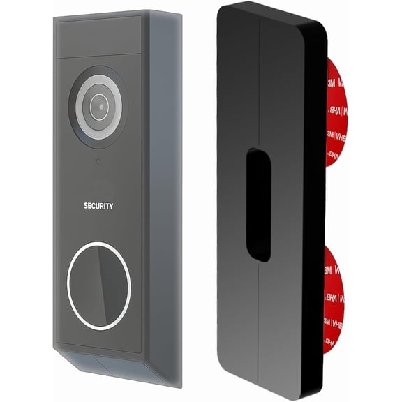 No-Drill Mount for Aosu, Arlo, Blink, Eufy, Nest, Netamo, Reolink, Tapo, Wyze Video Doorbell Wired or Battery Wireless Security Camera & Others Adhesive Plate (Slim Size)