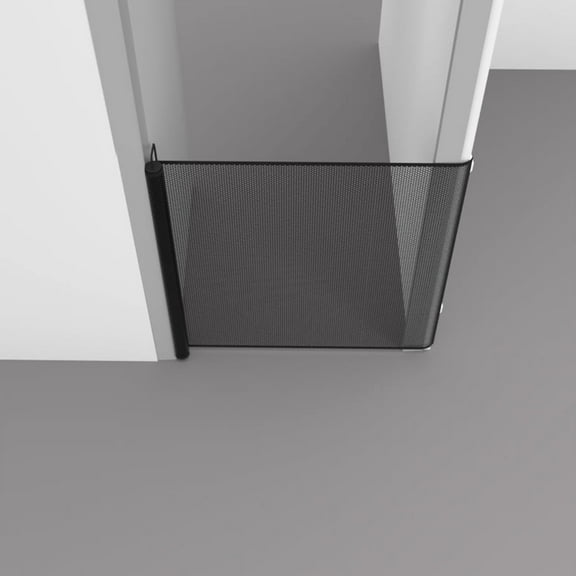 Auto-Lock Retractable Pet Gate - No-Drill Fiber Rod & Silicone Sleeve Barrier, Adjustable Safety Net for Dogs/Cats, Stairs & Hallways