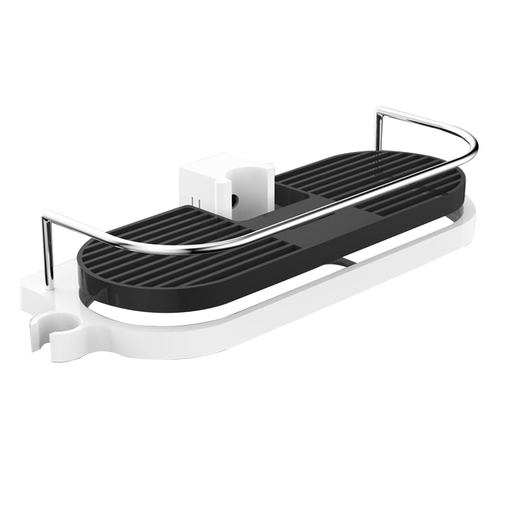 No Drill Shower Bar Basket Shampoo Soap Holder With Showerhead holder