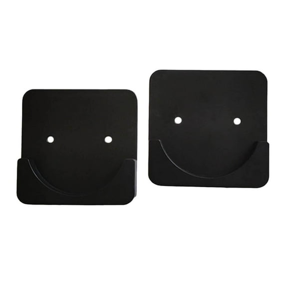 No Drill Shower Curtain Rod Holder Clothes Rail Bracket for Wardrobe Black