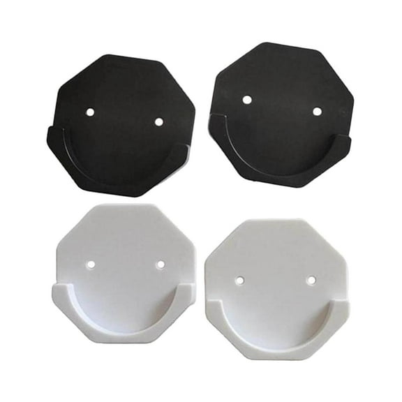 No Drill Shower Curtain Rod Holder Tension Pole Retainer Brackets for Home