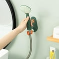 thumbnail image 1 of No Drill Shower Head Holder, Adhesive Shower Wand Bracket 360° Rotation, Adjustable, Universal No Tools Mount for Tile Glass, Holds 8.5 lbs, 1 Pcs, 1 of 6