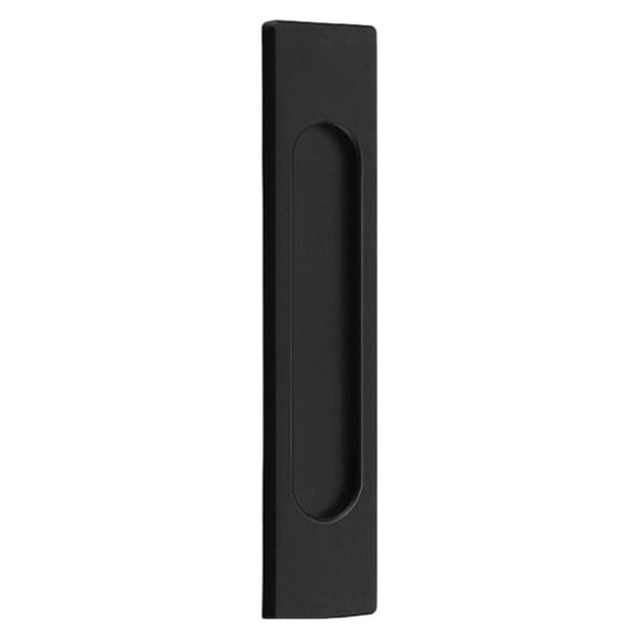 No-Drill Sliding Door Handle, Square Matte Black, Stick Sliding Door Pulls Aluminum Alloy Flush Pull Punch Free Handle for Sliding Door Cabinets Barn Doors