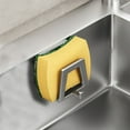 thumbnail image 1 of No-Drill Sponge Holder Stainless Steel Sink Caddy for Sponges and Scrubbers with Suction Cups - 1 Rack, 1 of 6