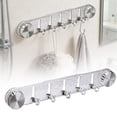 thumbnail image 1 of No Drill Strong Suction Cup Hooks Acrylic Shower Towel Holder Bathroom Kitchen, 1 of 8