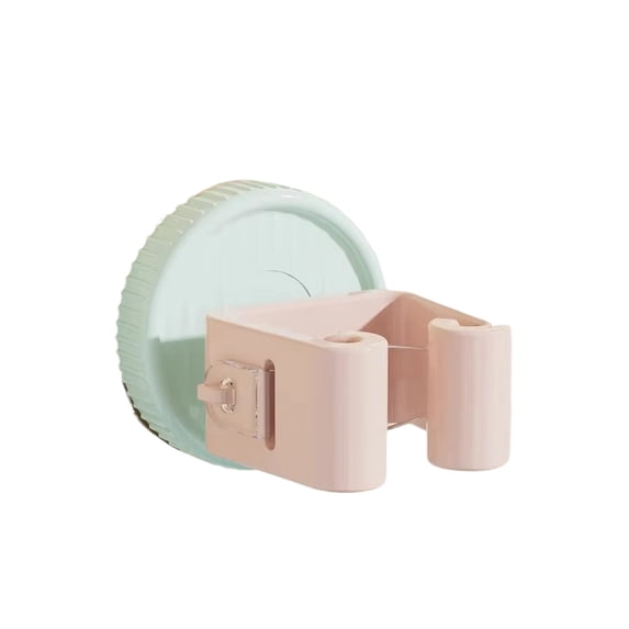No Drill Suction Cup Mop Holder for Bathroom, Removable Broom Clip for Wall, Shower Room Organizer for Mop Broom Squeegee, Green