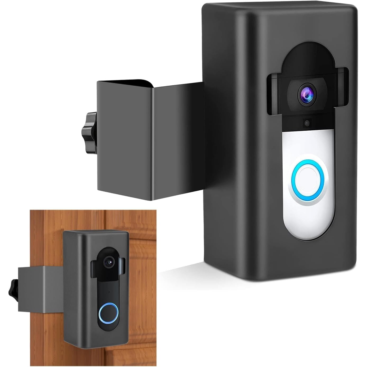 No Drill Video Doorbell Mount, AntiTheft Doorbell Holder Fit for R1/2
