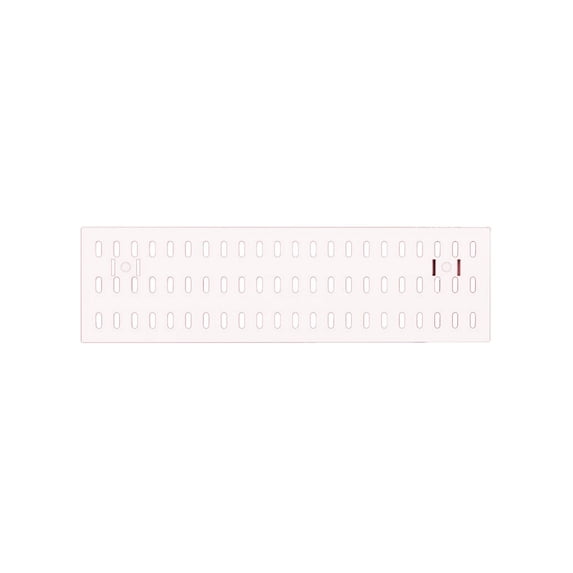 No Drill Wall Mounted Pegboard Organizer, Plastic Kitchen Storage Rack with Drain Basket and Hooks, 16.93 x 4.72 in