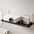 thumbnail image 1 of No-Drill Wall-Mounted Shelf for Bedside, Living Room, or Office | Wooden Floating Shelf for Projector, Router, Books | 30 lb Capacity | White, Black, Coffee, Yellow | 15.75 x 5.91 Inches | 1-Piece, 1 of 6