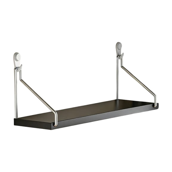 No-Drill Wall Shelf 40x15cm,Bedside Wall-Mounted Storage Shelf for Living Room,Projector and Router Holder,Floating Bookshelf