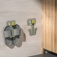 thumbnail image 1 of No Drilling Bathroom Slipper Rack, Wall-Mounted Suction Cup Shoe Organizer, Space-Saving Slipper and Footwear Storage Solution for Small Spaces, 1 of 6