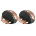 thumbnail image 1 of No Drilling Dome Shaped Door Stop, Floor Mount Door Stopper Self Adhesive Wall Protector, Red Bronze 2 Pack, 1 of 7