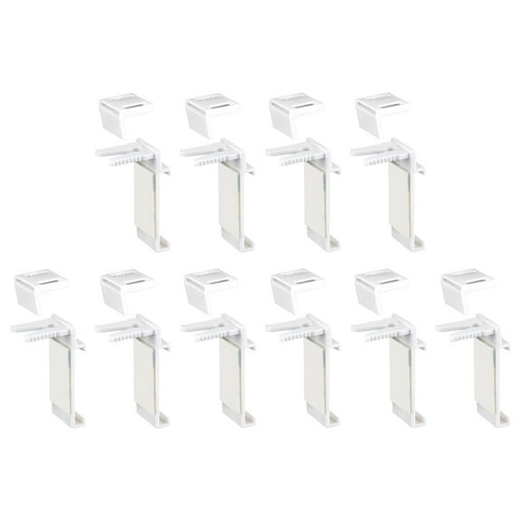 No Drilling Required Double Roller Blind Brackets Set of 10 for Windows