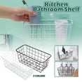 thumbnail image 1 of No Drilling Wall Hanging Mounted Metal Wire Baskets Kitchen Organization Storage, Must Have Household Items, 1 of 8