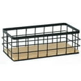 thumbnail image 1 of No Drilling Wall Mounted Metal Wire Basket, 25x10x7cm Kitchen Storage Organizer for Pantry, Spices, Bottles & Supplies, 1 of 2