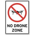 thumbnail image 1 of No Drone Zone – Notice Sign 2 Warning Signs Metal Tin Sign 8x12 Inches Caution Danger Safety Security Warning Notice Signs, 1 of 5