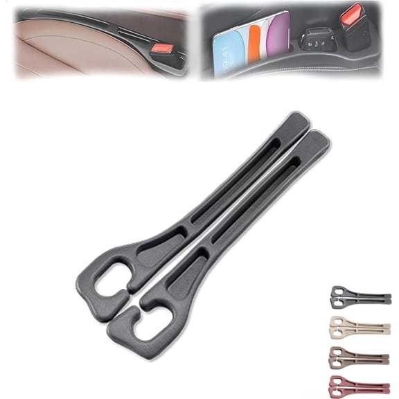 No Drop Seat Guard, Car Seat Gap Filler, Drop seat Gap fillers Between Seat and Console Stop Things from Dropping (Black)