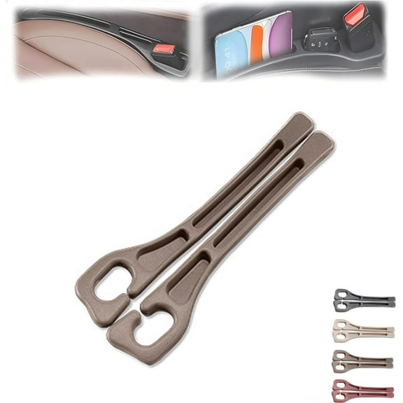 SITIEDAN No Drop Seat Guard, Car Seat Gap Filler, Drop seat Gap fillers Between Seat and Console Stop Things from Dropping (Red)