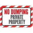 thumbnail image 1 of No Dumping Private Property Sign, 1 of 1