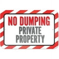 thumbnail image 1 of No Dumping Private Property Sign, 1 of 1
