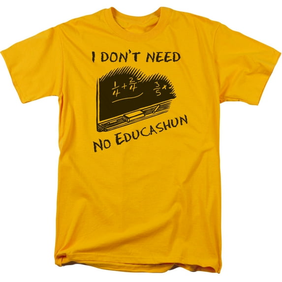 - No Educashun - Short Sleeve Shirt - Small