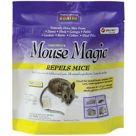 BONIDE No Escape Mouse Magic Ready To Use Place Packs — Residential Use, Standard Application