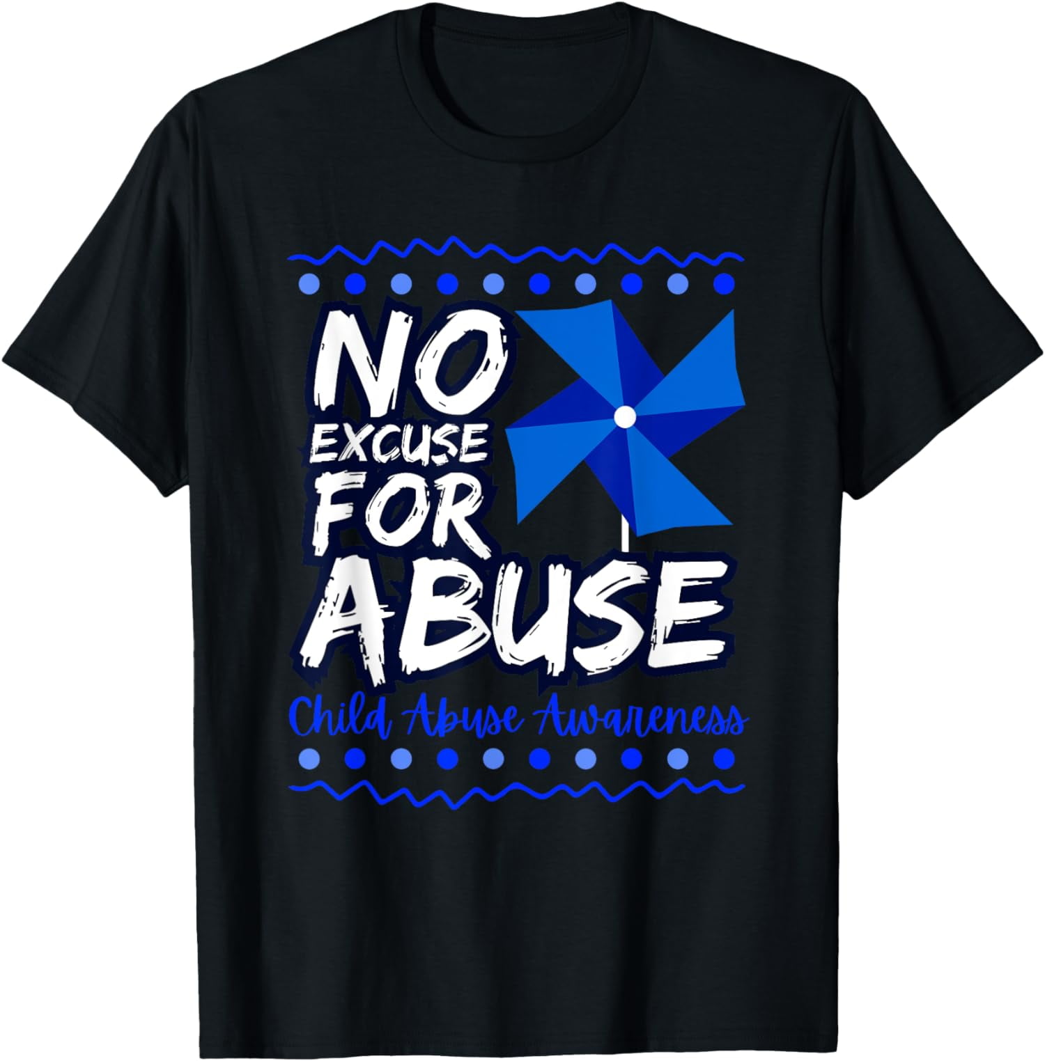 No-Excuse For Abuse Child Abuse Prevention Awareness Cool T-Shirt ...